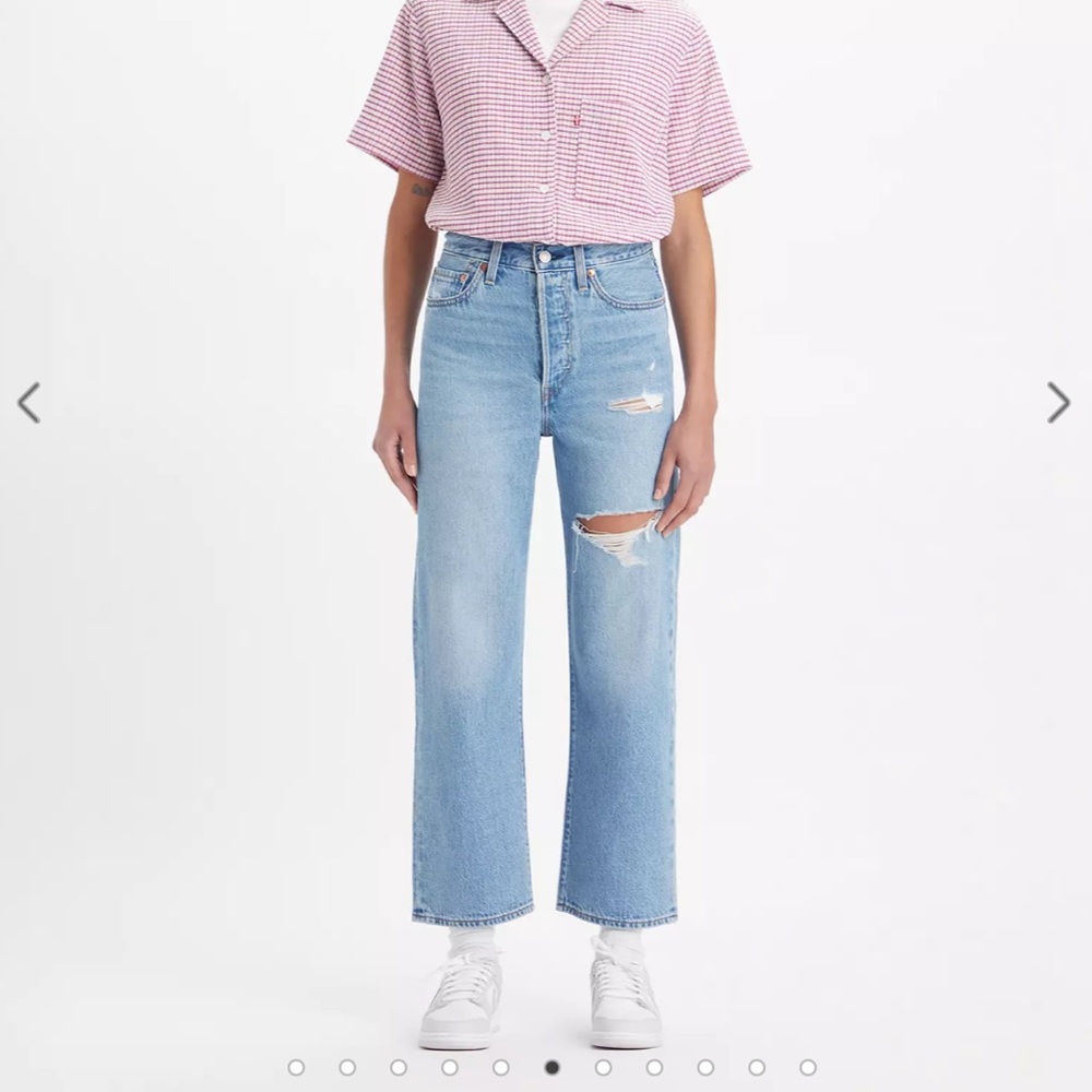 NWT Levi’s Ribcage button fly straight ankle jeans size 29x27-The Middle Ground